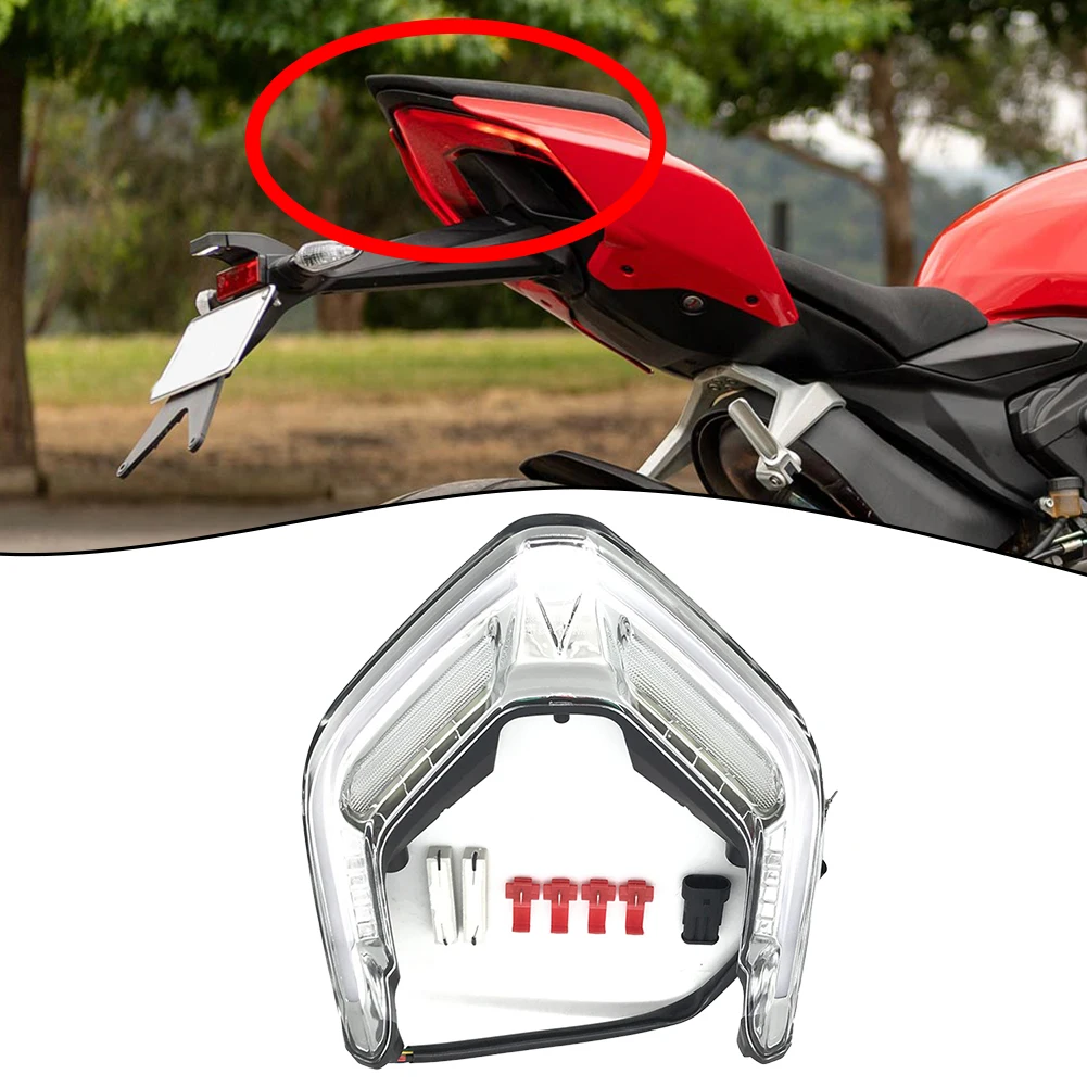 Turn Signal Integrat LED Tail Light Car Flowing Water For DUCATI PANIGALE Taillight Consists Transparent Color
Turn Signal Integrat LED Tail Light Car Flowing Water For DUCATI PANIGALE Taillight Consists Transparent Color