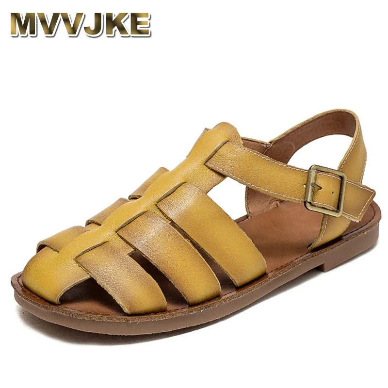 2023 Handmade Vintage Genuine Leather Flat Sandals Women Summer Roman Sandals Fashion Low Heel Soft Bottom Leisure Shoes
2023 Handmade Vintage Genuine Leather Flat Sandals Women Summer Roman Sandals Fashion Low Heel Soft Bottom Leisure Shoes