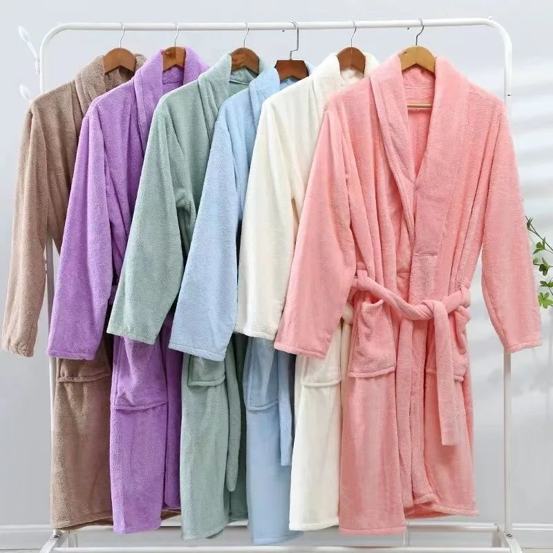 12 Color Optional Flannel Men and Women At Home Pajamas Winter Thickened Bathrobe Coral Velvet Lengthening Fatter Pajamas
12 Color Optional Flannel Men and Women At Home Pajamas Winter Thickened Bathrobe Coral Velvet Lengthening Fatter Pajamas