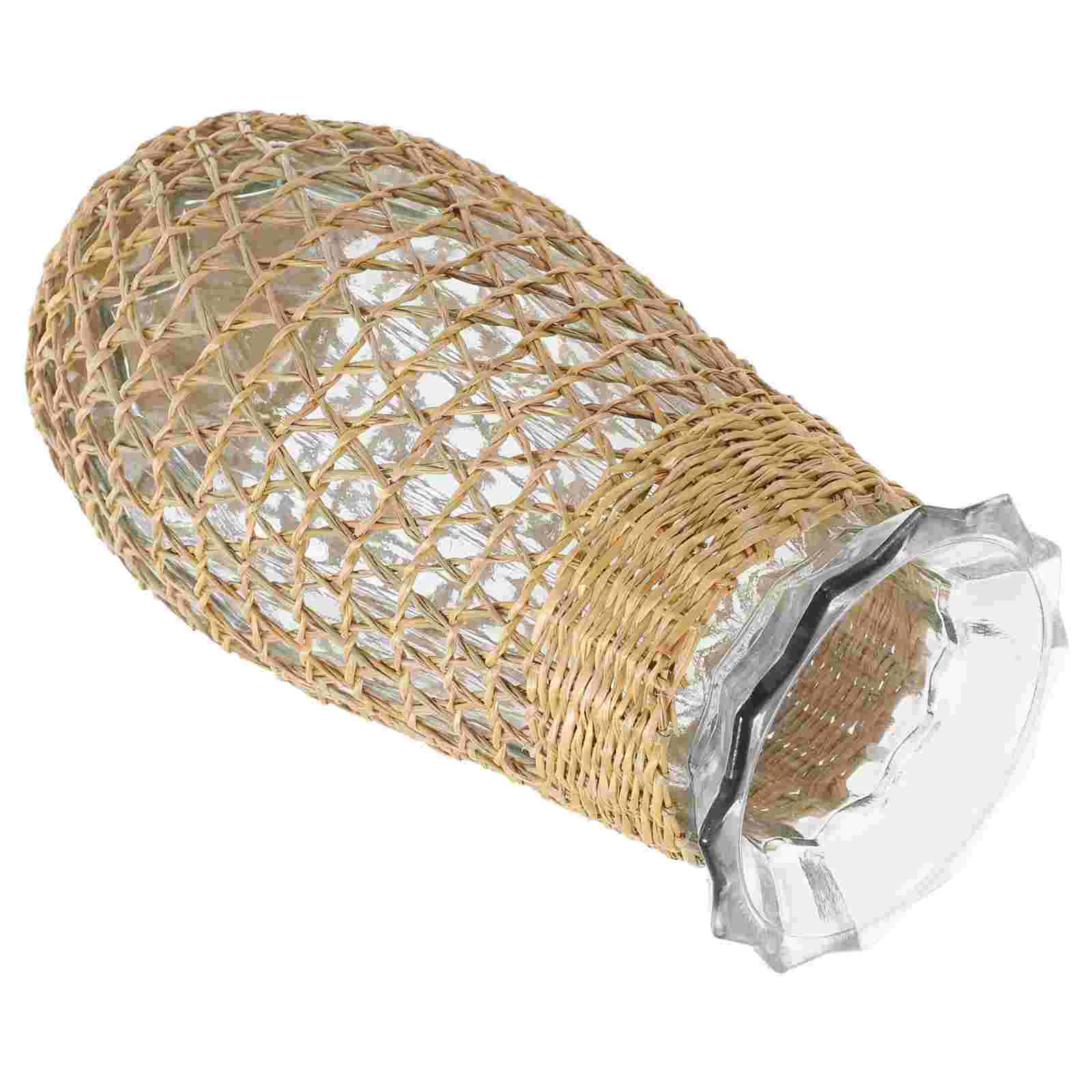Home Decor Straw Glass Vase Woven Crafts Flower Dried Arrangement Desktop Pot Household Decorative Planter Rattan
Home Decor Straw Glass Vase Woven Crafts Flower Dried Arrangement Desktop Pot Household Decorative Planter Rattan