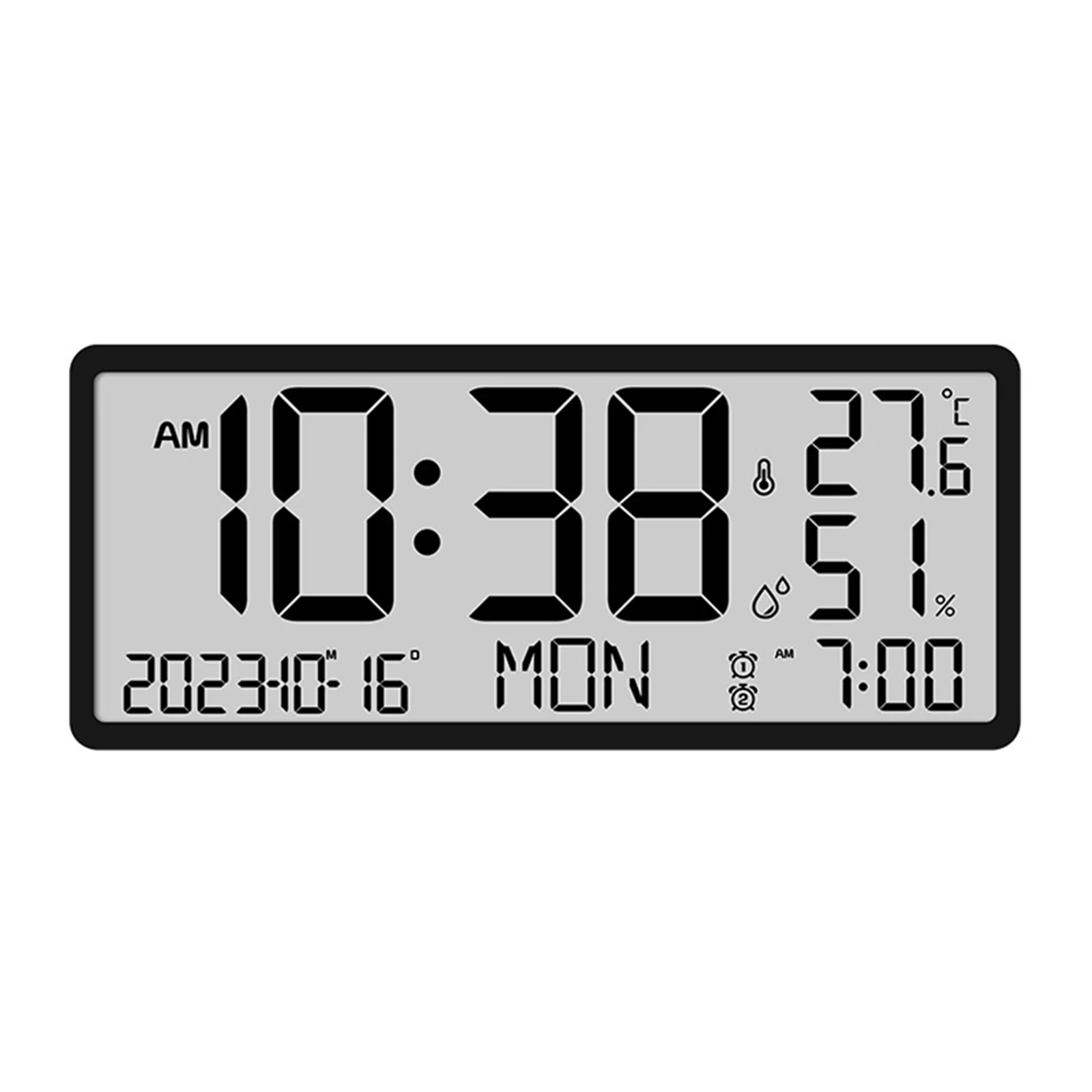 Useful Things For Kitchen Large Number Electronic Wall Clock Temperature Humidity Display Alarm Clock
Useful Things For Kitchen Large Number Electronic Wall Clock Temperature Humidity Display Alarm Clock