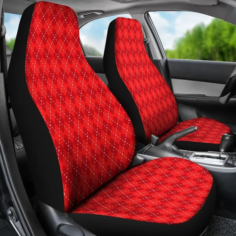 Red Argyle Car Seat Covers | Universal Fit Seat Protectors For SUV and Car Bucket Seats
Red Argyle Car Seat Covers | Universal Fit Seat Protectors For SUV and Car Bucket Seats