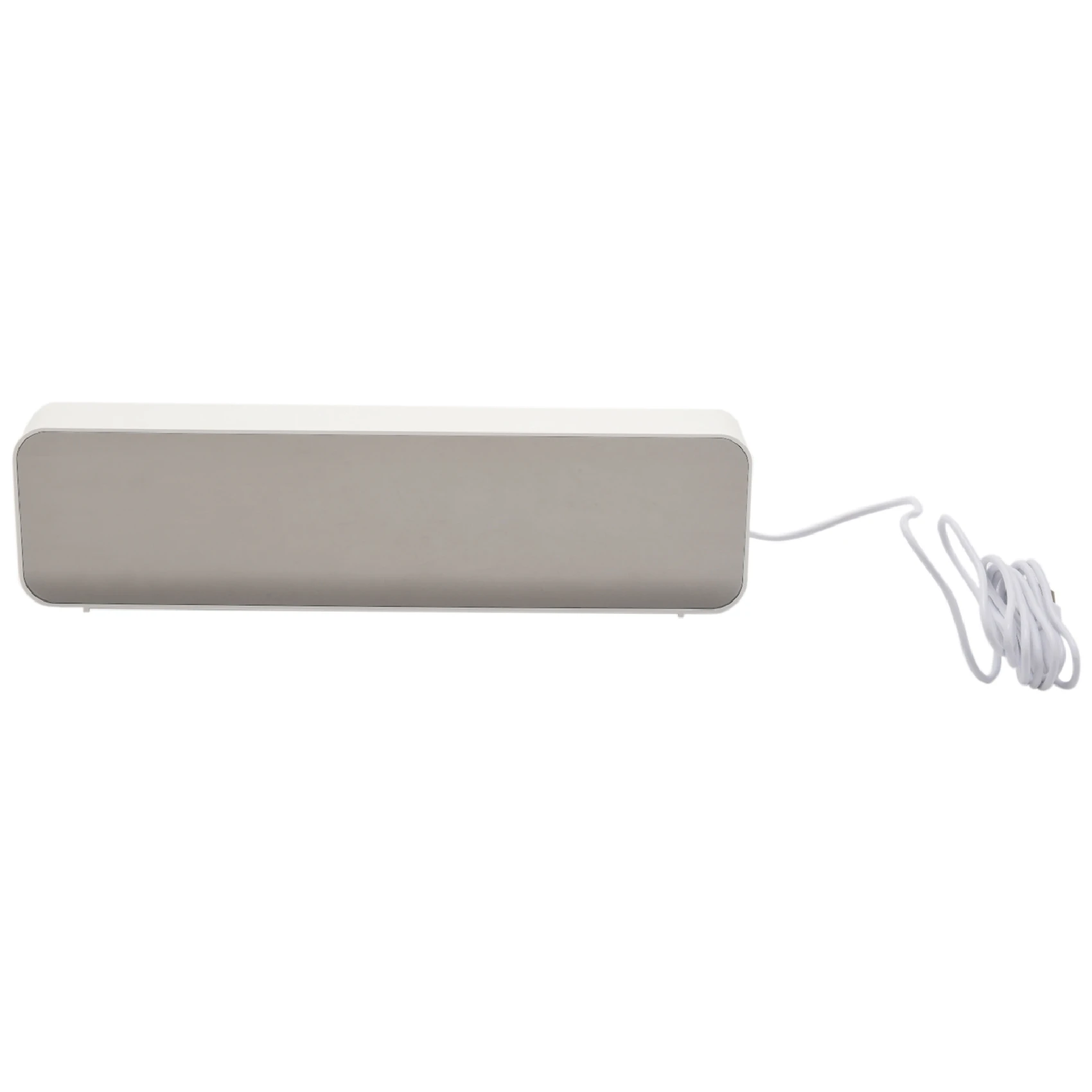 Модный цифровой дисплей для гостиной, светодиодный цифровой фотосветящийся бесшумный электронный будильник, белый
Модный цифровой дисплей для гостиной, светодиодный цифровой фотосветящийся бесшумный электронный будильник, белый