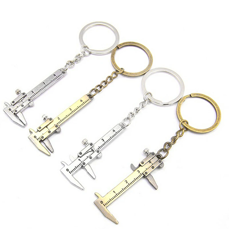 2Pcs Zinc Alloy Mini Vernier Caliper Keychain Silver&Antique Bronze Keychain 5.2cm*2.3cm Measuring Gauging Tools Fashion Pendant
2Pcs Zinc Alloy Mini Vernier Caliper Keychain Silver&Antique Bronze Keychain 5.2cm*2.3cm Measuring Gauging Tools Fashion Pendant