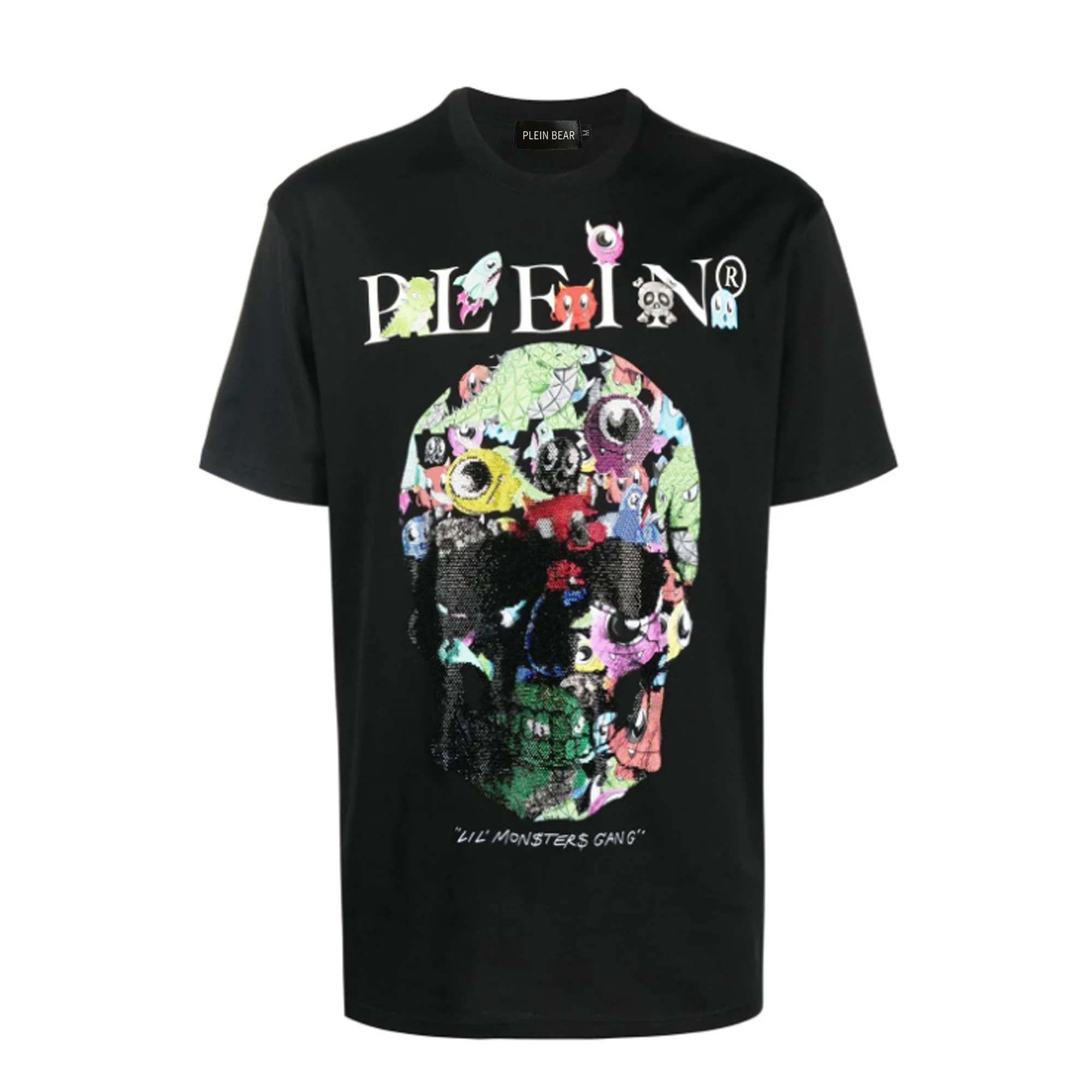PLEIN BEAR Men's T-SHIRT Monsters Skull WITH CRYSTALS 100% Cotton T-shirts Men Tops Comfortable Tees 1339
PLEIN BEAR Men's T-SHIRT Monsters Skull WITH CRYSTALS 100% Cotton T-shirts Men Tops Comfortable Tees 1339