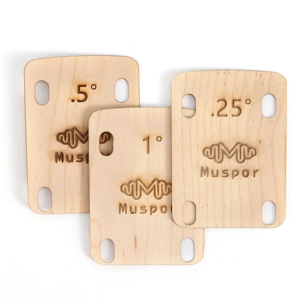 3pcs Guitar Neck Shim 0.25/0.5/1 Degree Taper Maple Wood Guitar Neck Bottom Adjustment Shim Musical Instrument Accessories
3pcs Guitar Neck Shim 0.25/0.5/1 Degree Taper Maple Wood Guitar Neck Bottom Adjustment Shim Musical Instrument Accessories