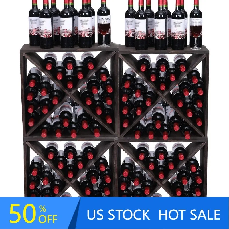 Wine Rack Cabinet countertop Wooden Stackable Storage Retro Cube freestanding Floor Wine Bottle Holder Stand(96BottleBlack)
Wine Rack Cabinet countertop Wooden Stackable Storage Retro Cube freestanding Floor Wine Bottle Holder Stand(96BottleBlack)
