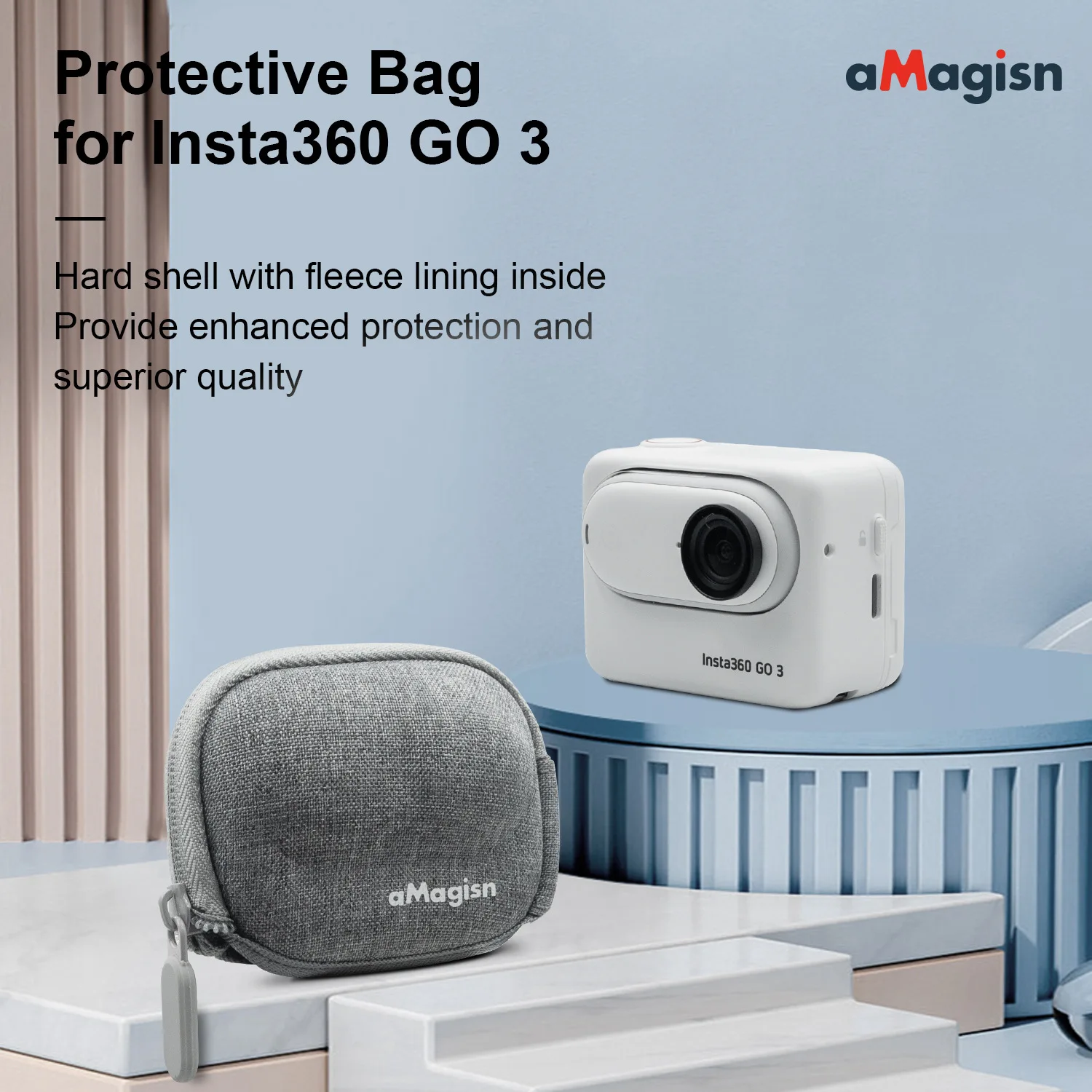 aMagisn For Insta360 GO 3 GO3 body protect portability Mini Storage Bag 360GO3 Accessories Protective Organizer
aMagisn For Insta360 GO 3 GO3 body protect portability Mini Storage Bag 360GO3 Accessories Protective Organizer