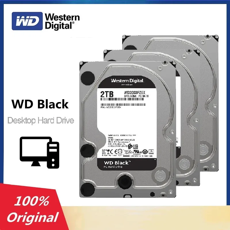 Жесткий диск Western Digital WD черный 1 ТБ ранний 4 6 8 3 5 дюйма высокопроизводительный