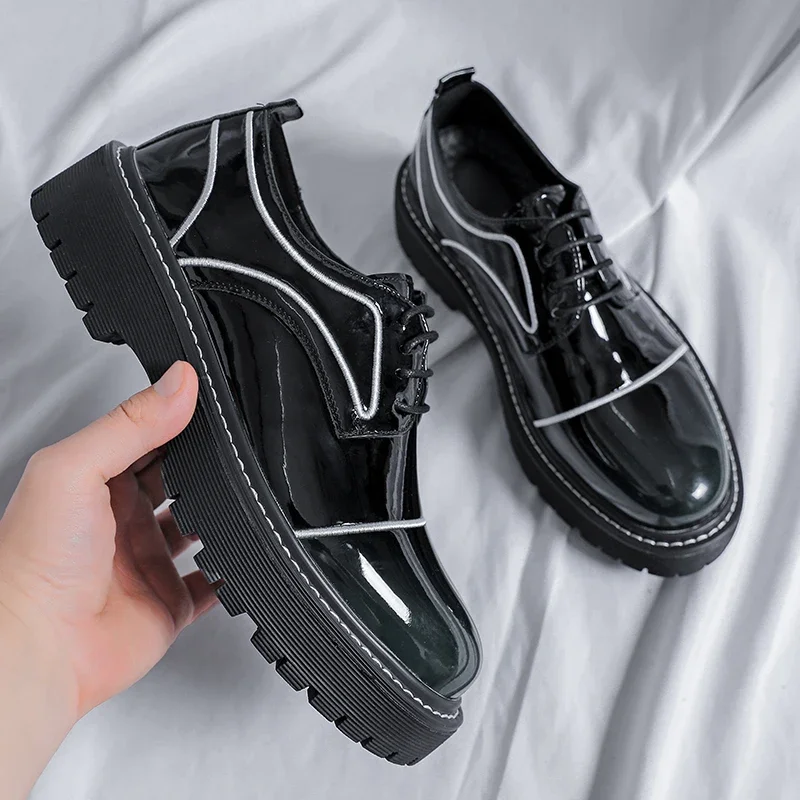 Luxury Brand Oxford Shoes Men Thick Sole Leather Shoes Mirror Black Business Formal Men Shoes Lace Up Gentlemen's Wedding Shoes
Luxury Brand Oxford Shoes Men Thick Sole Leather Shoes Mirror Black Business Formal Men Shoes Lace Up Gentlemen's Wedding Shoes