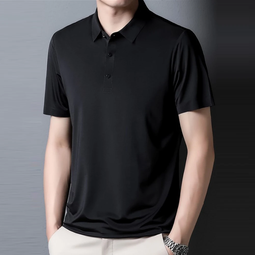 Male T-shirt Mens Holiday Breathable Business Casual Summer Lapel Leisure Quick Drying Regular Short-sleeved Simple
Male T-shirt Mens Holiday Breathable Business Casual Summer Lapel Leisure Quick Drying Regular Short-sleeved Simple