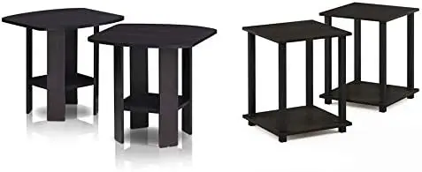 Design End Table, 2-Pack, French Oak Grey/Black & Andrey Set of 2 End Table/Side Table/Night Stand/Bedside Table with Bin Dr Min
Design End Table, 2-Pack, French Oak Grey/Black & Andrey Set of 2 End Table/Side Table/Night Stand/Bedside Table with Bin Dr Min