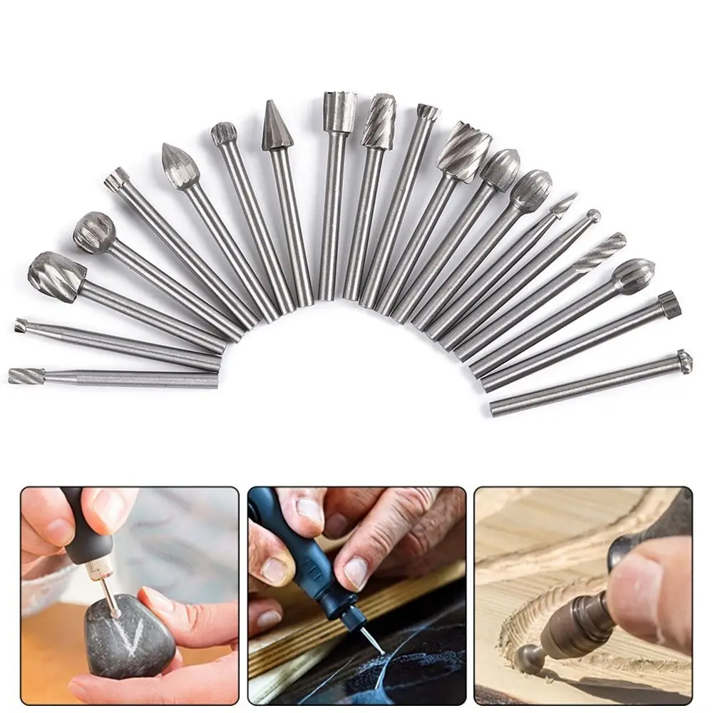 Accessory High Speed Steel Wood Drill Bit Rotary Burrs Tool Drill Bits Kits Wood Carving Tools Milling Cutter Set
Accessory High Speed Steel Wood Drill Bit Rotary Burrs Tool Drill Bits Kits Wood Carving Tools Milling Cutter Set