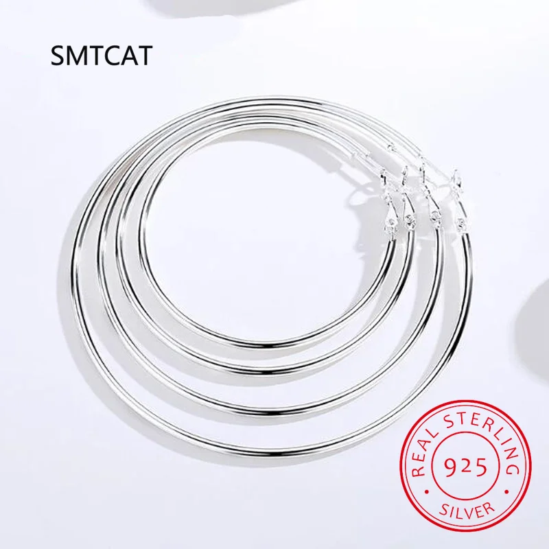 925 Sterling Silver Women's 50/60/70/80MM Round Big Hoop Earrings Wedding Fashion Jewelry For Women 2022 Christmas
925 Sterling Silver Women's 50/60/70/80MM Round Big Hoop Earrings Wedding Fashion Jewelry For Women 2022 Christmas