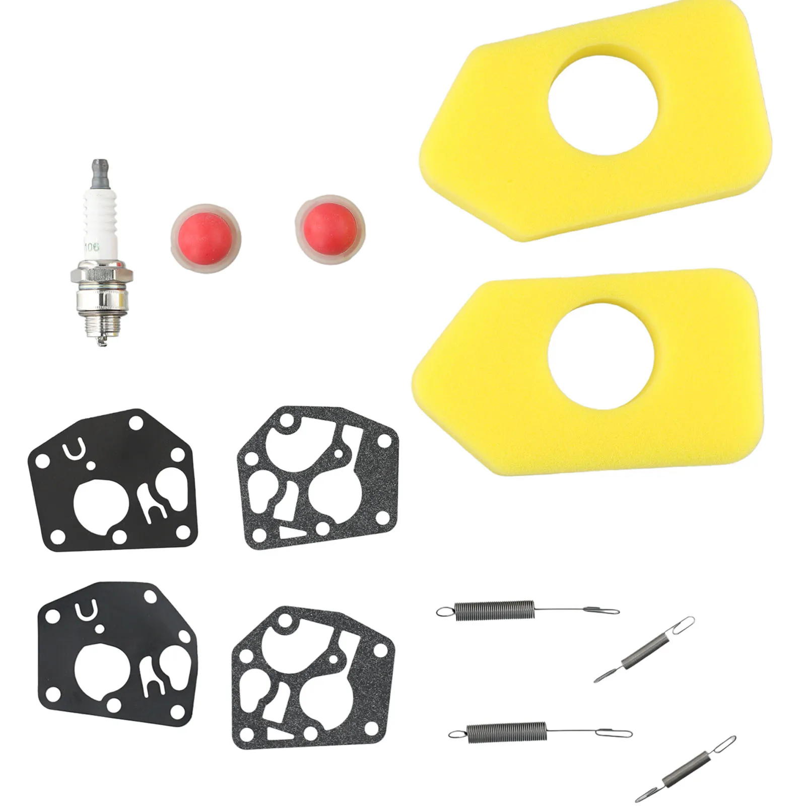 2 Set Lawn Mower Service Kit Suitable For Classic Sprint Engine Air Filter With Primer Bulb Spring Diaphragm Gasket Spark Plug
2 Set Lawn Mower Service Kit Suitable For Classic Sprint Engine Air Filter With Primer Bulb Spring Diaphragm Gasket Spark Plug