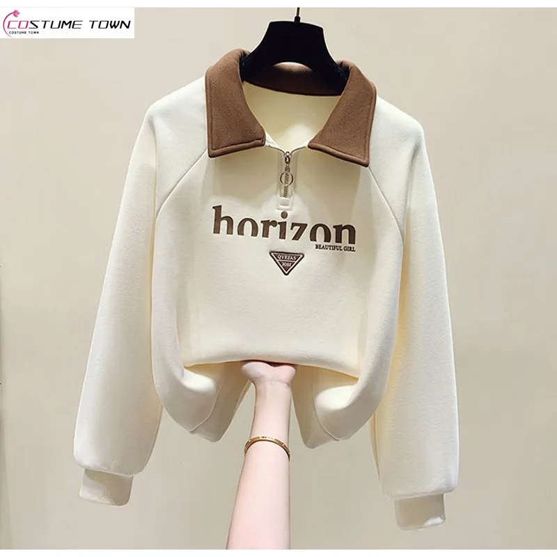 

2024 Spring and Autumn Korean Edition New Fashion Long Sleeved Top Versatile and Age Reducing High End Design Top