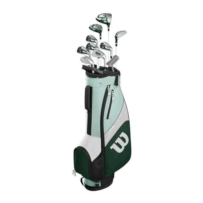 

Profile SGI Teal Women's Golf Complete Set w/ Cart Bag (Petite, Right Handed) 가방 명품 남자 Golf bag for women Cart bag