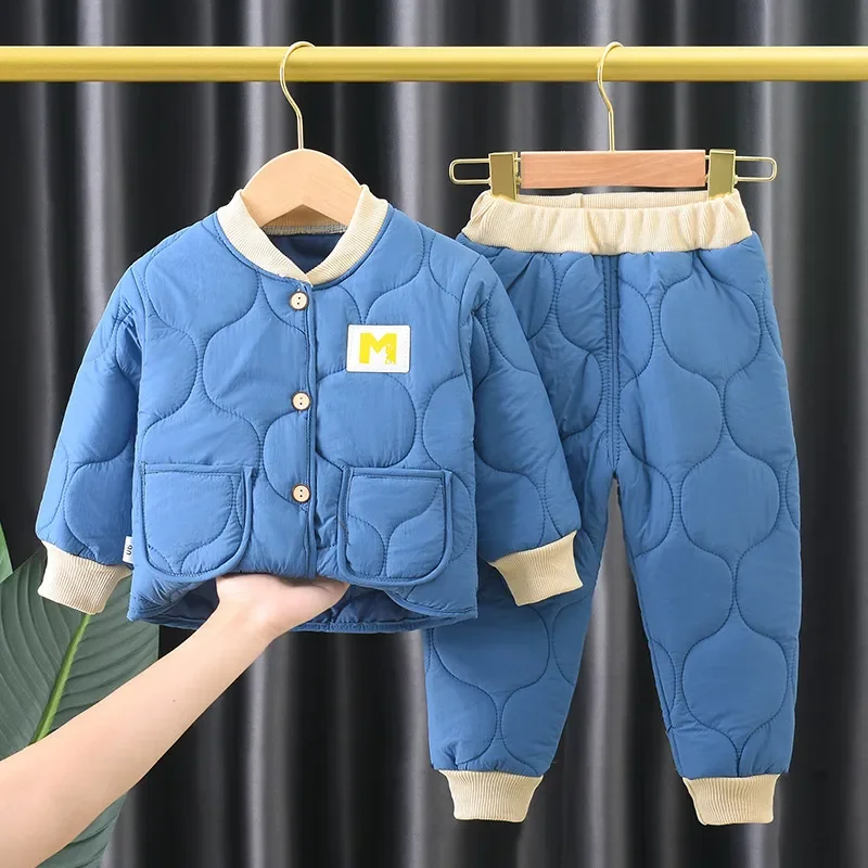 Wintert Keep Warm Clothes for Baby Girl Boy Autumn Thicken Cotton Jacket Pants 2Pcs Sets Children Outerwear Casual Tracksuits
Wintert Keep Warm Clothes for Baby Girl Boy Autumn Thicken Cotton Jacket Pants 2Pcs Sets Children Outerwear Casual Tracksuits