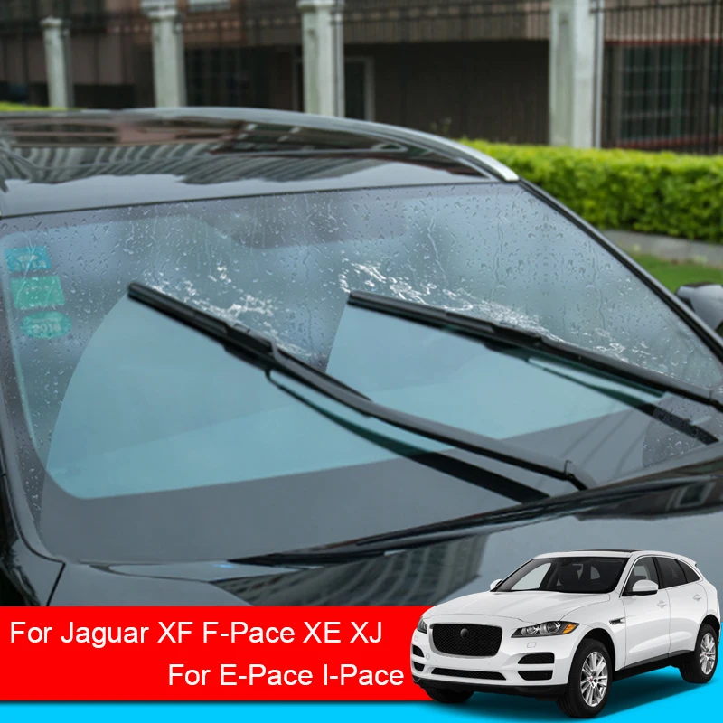 

2pcs Car Windshield Wiper Blades Rubber For Jaguar E-Pace X540 F-Pace X761 F-Type I-Pace XE X760 XF X250 X260 XJ X351 2004-2024