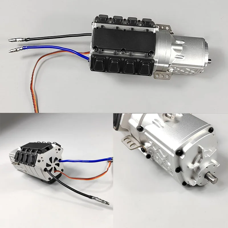 

Brush Two-speed Gearbox Electric Gearbox for 1/14 Tamiya RC Truck Trailer Tipper Scania 770s Benz Actros Volvo MAN LESU DIY Part