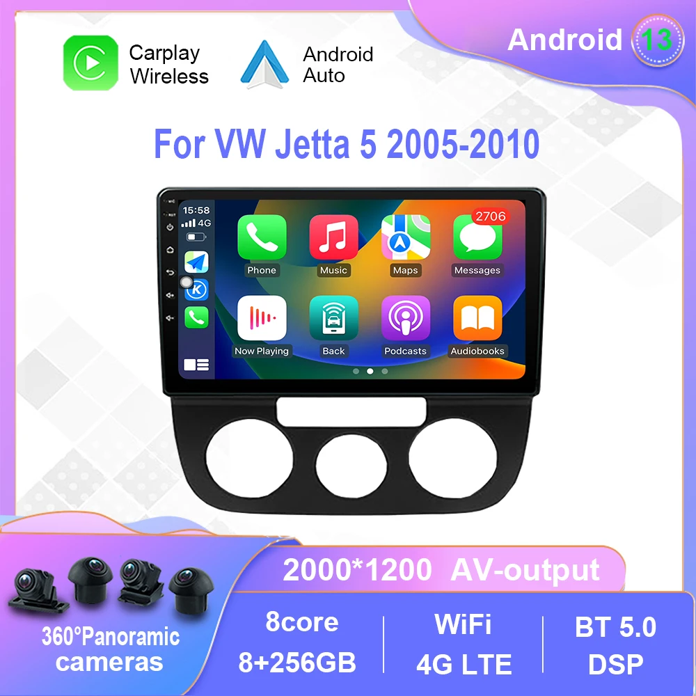 Android 12.0 For Volkswagen VW Jetta 5 2005-2010 Car Radio Multimedia Video Player Navigation stereo Carplay No 2din 2 din dvd
Android 12.0 For Volkswagen VW Jetta 5 2005-2010 Car Radio Multimedia Video Player Navigation stereo Carplay No 2din 2 din dvd