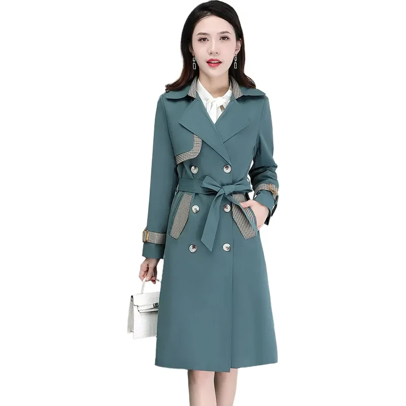 2022 New Women Trench Coat Spring Autumn Fashion All-match Double Breasted Slim Mid Long Windbreaker Female Outerwear Overcoat
2022 New Women Trench Coat Spring Autumn Fashion All-match Double Breasted Slim Mid Long Windbreaker Female Outerwear Overcoat