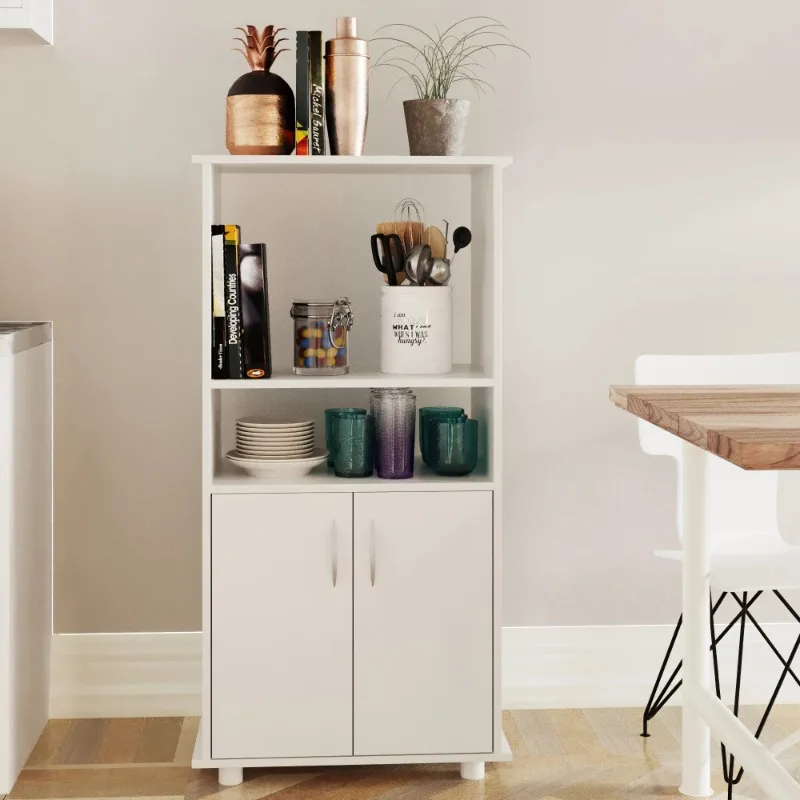 Boahaus Montpellier Modern Kitchen Pantry with 1 Cabinet and 2 Open Shelves, White, for Kitchen
Boahaus Montpellier Modern Kitchen Pantry with 1 Cabinet and 2 Open Shelves, White, for Kitchen