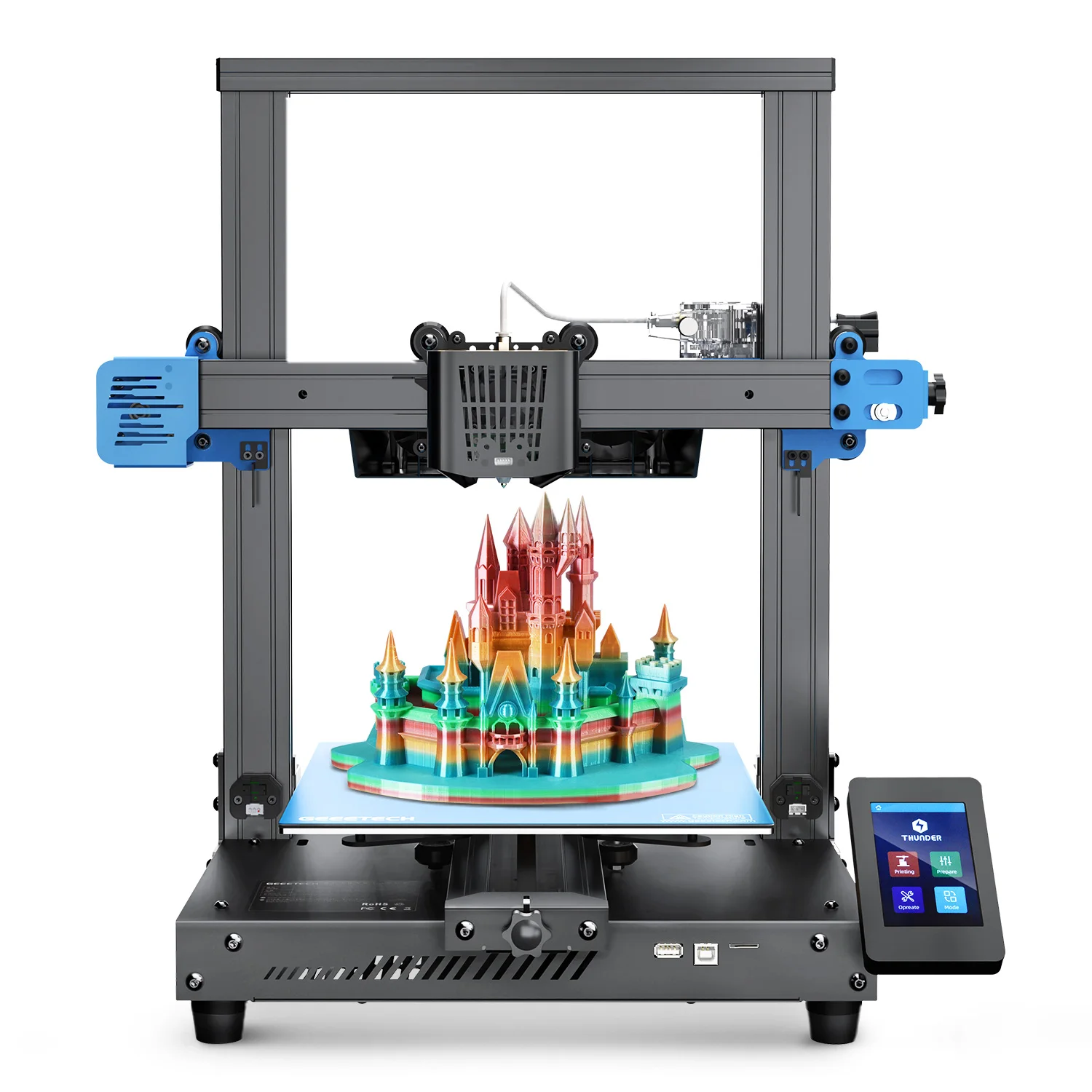 

Geeetech THUNDER High Speed 3D Printer, Fast printer, Up to 300mm/s, X/Y Axis Closed-loop Control, Print Volume 250*250*260mm