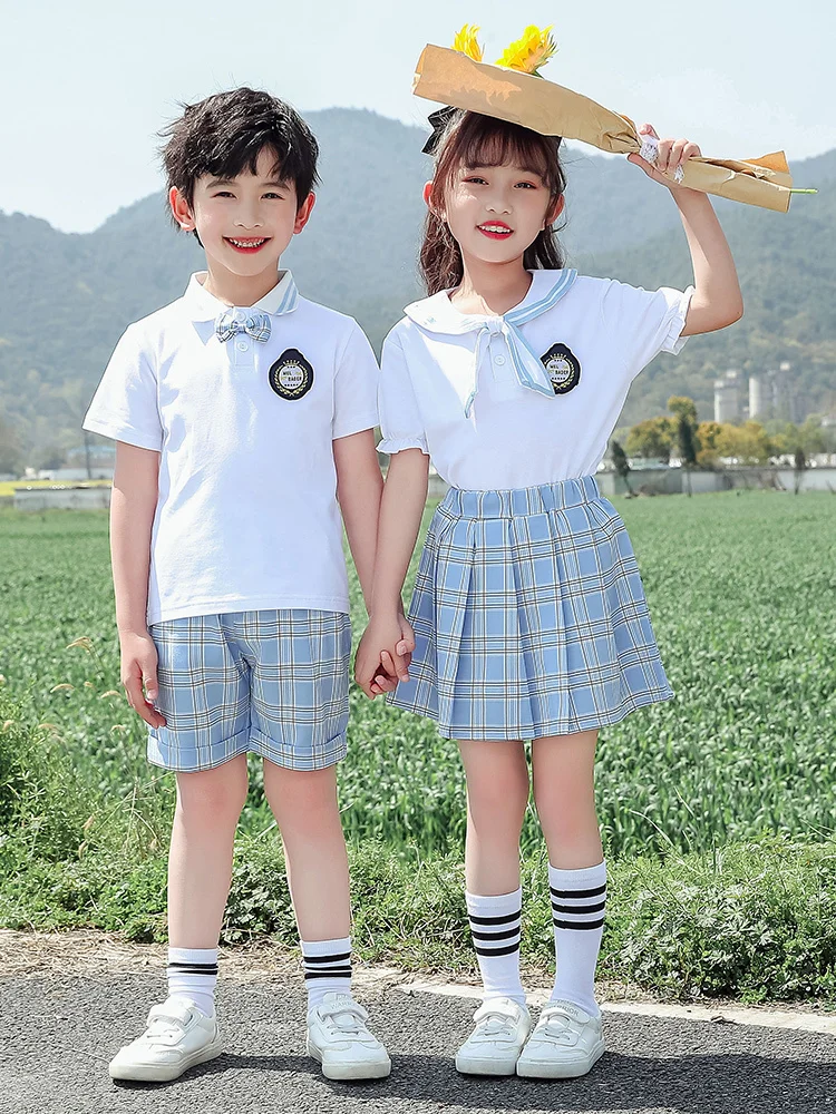 Kindergarten uniform, summer Japanese set, children's summer fresh class uniform, elementary navy skirt for school style school
Kindergarten uniform, summer Japanese set, children's summer fresh class uniform, elementary navy skirt for school style school