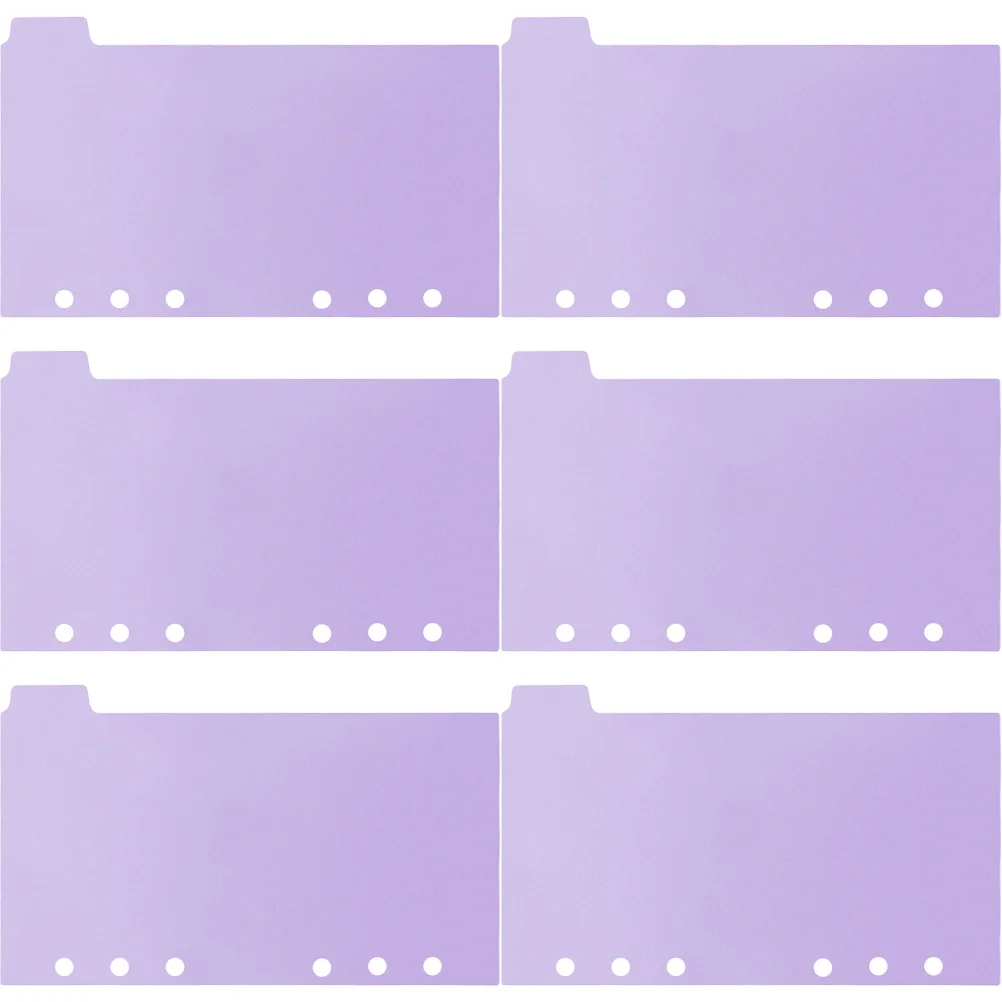 6 Pcs Dividing Line Colored Labels Plastic Index Dividers Pp Loose-leaf Page Markers
6 Pcs Dividing Line Colored Labels Plastic Index Dividers Pp Loose-leaf Page Markers