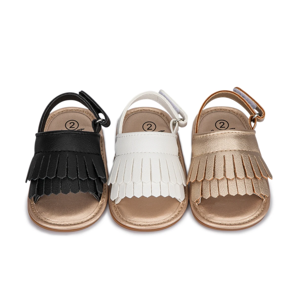 

KIDSUN Boy Girl Sandals Baby Shoes Soft Bottom Sole Anti-Slip Infant 0-18M Sandals Newborns First Walkers Crib Shoes