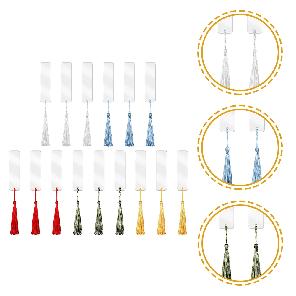 15 Pcs Tassel Bookmark Bookmarks Sublimation Blanks Acrylic Colorful End of Year Student Gifts Heat Transfer with Hole and
15 Pcs Tassel Bookmark Bookmarks Sublimation Blanks Acrylic Colorful End of Year Student Gifts Heat Transfer with Hole and