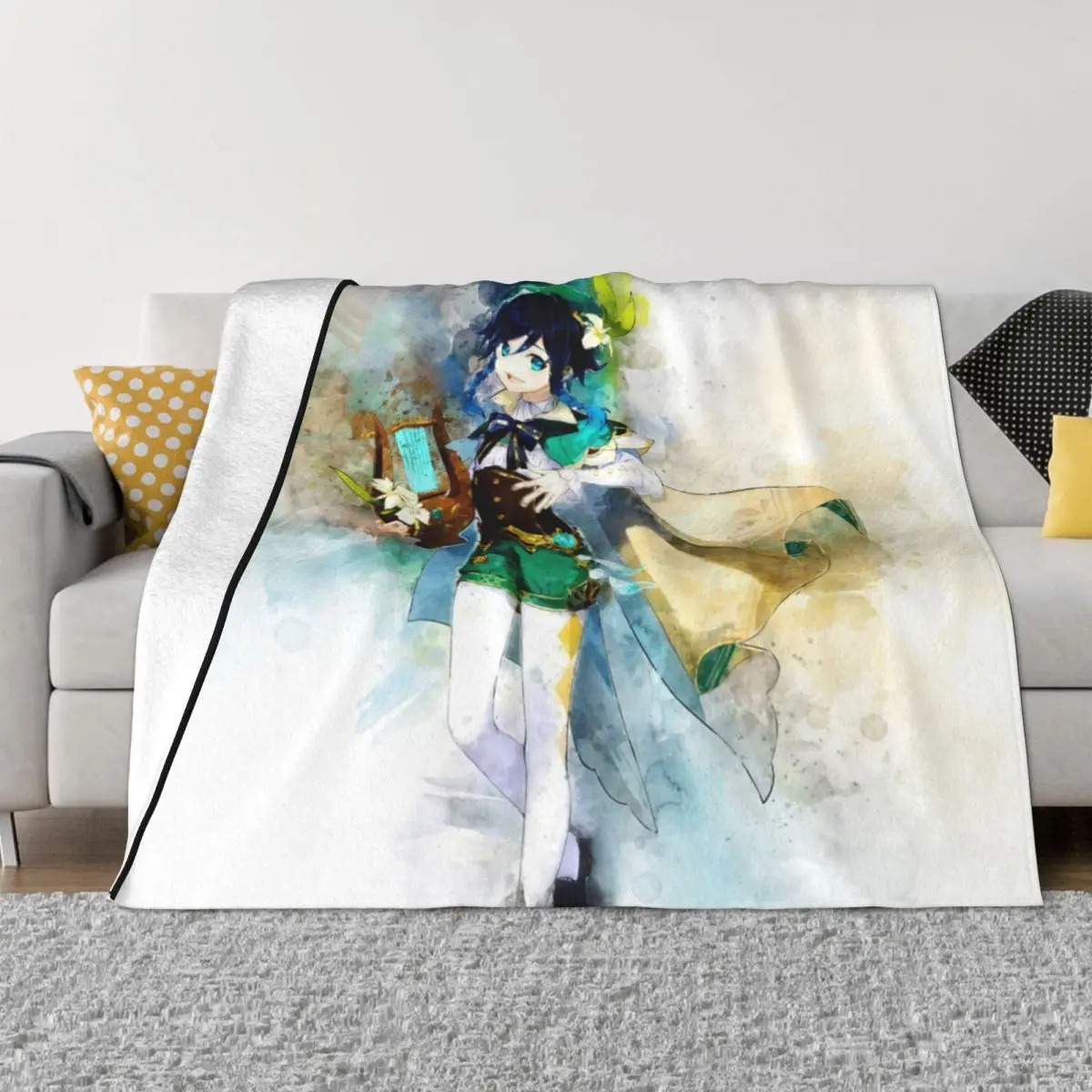 Venti Genshin Impact Blanket Flannel Spring Autumn Anime Style Breathable Ultra-Soft Throw Blankets for Sofa Bedroom Quilt
Venti Genshin Impact Blanket Flannel Spring Autumn Anime Style Breathable Ultra-Soft Throw Blankets for Sofa Bedroom Quilt