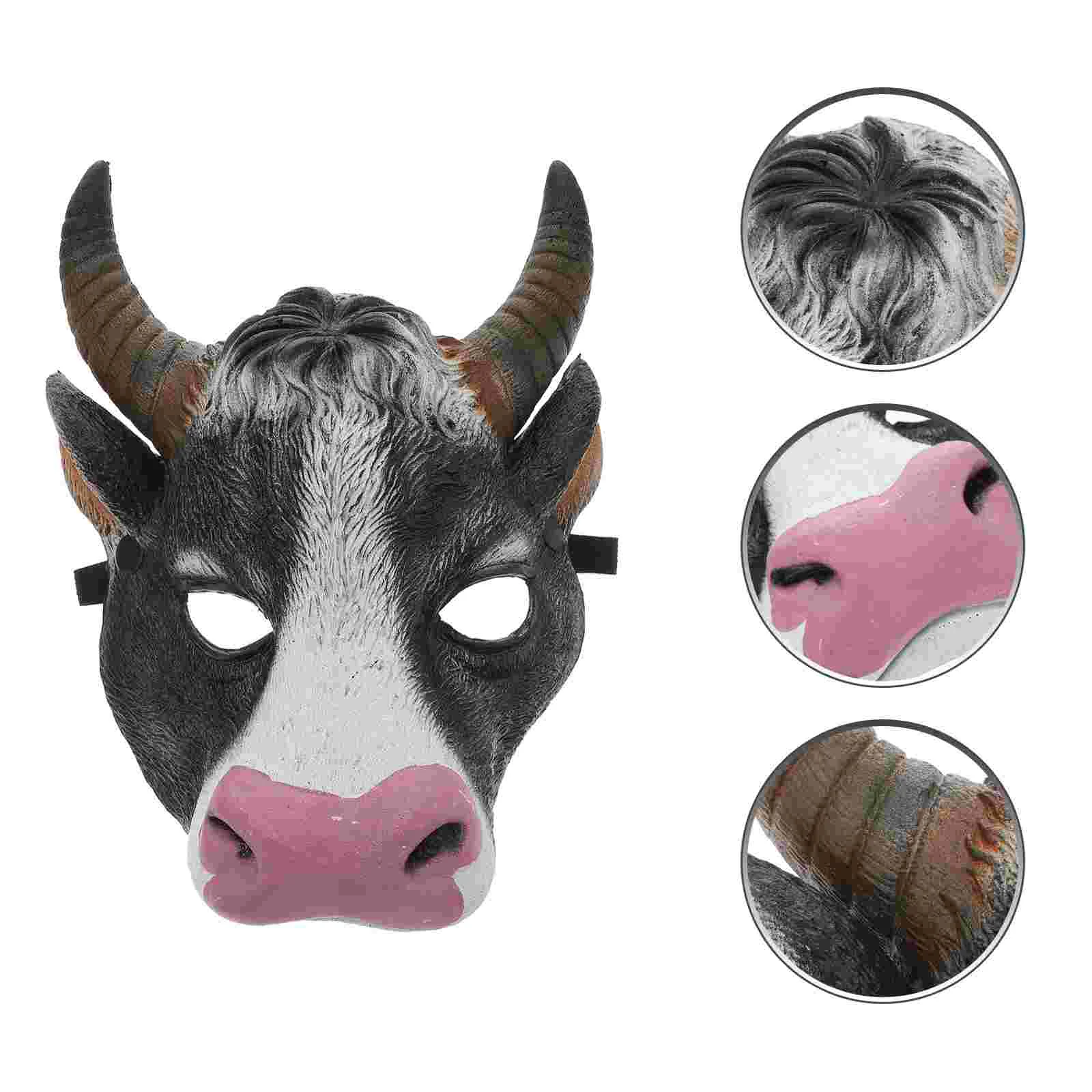 Novelty Head Mask Vintage Half Face Party Masquerade Ox-head Mask Novelty Costume Headwear Holiday Cosplay Face Cover
Novelty Head Mask Vintage Half Face Party Masquerade Ox-head Mask Novelty Costume Headwear Holiday Cosplay Face Cover