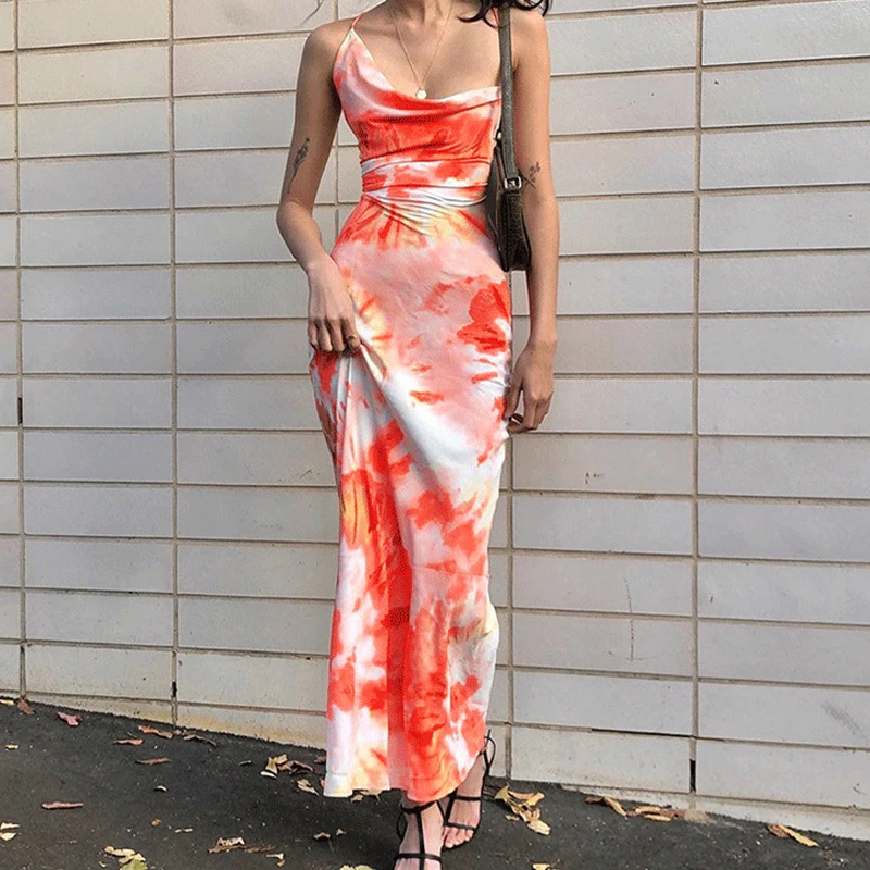 Women Y2K Sexy Spaghetti Strap Long Bodycon Dress 2023 Summer Low Cut Tie-dyed Printed Pattern Sleeveless Boat Neck Party Dress
Women Y2K Sexy Spaghetti Strap Long Bodycon Dress 2023 Summer Low Cut Tie-dyed Printed Pattern Sleeveless Boat Neck Party Dress
