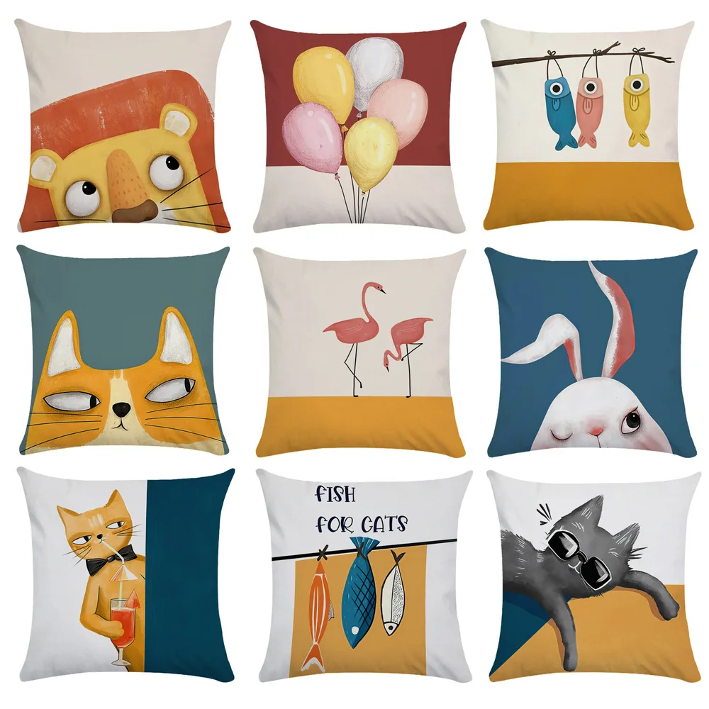 Cute Animal Pillowcase Funny Cat Pillow Case Sofa Bed Decor Home Kids Gift Room Aesthetics 45x45 Cm Soft Pillow Cover Gift
Cute Animal Pillowcase Funny Cat Pillow Case Sofa Bed Decor Home Kids Gift Room Aesthetics 45x45 Cm Soft Pillow Cover Gift