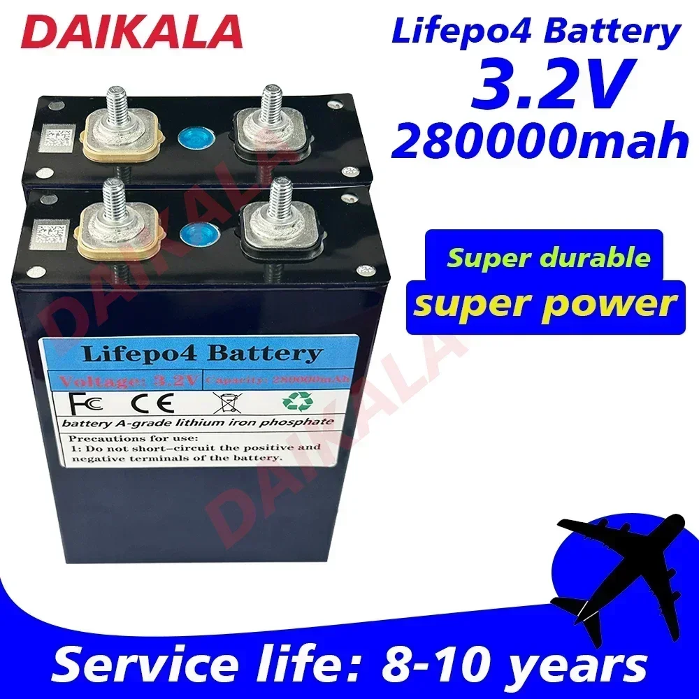 2024NEW 3.2V 280AH LiFePO4 Battery Rechargeable Cells for Solar Energy DIY Lithium Battery Pack Home Power 12V in Stock
2024NEW 3.2V 280AH LiFePO4 Battery Rechargeable Cells for Solar Energy DIY Lithium Battery Pack Home Power 12V in Stock