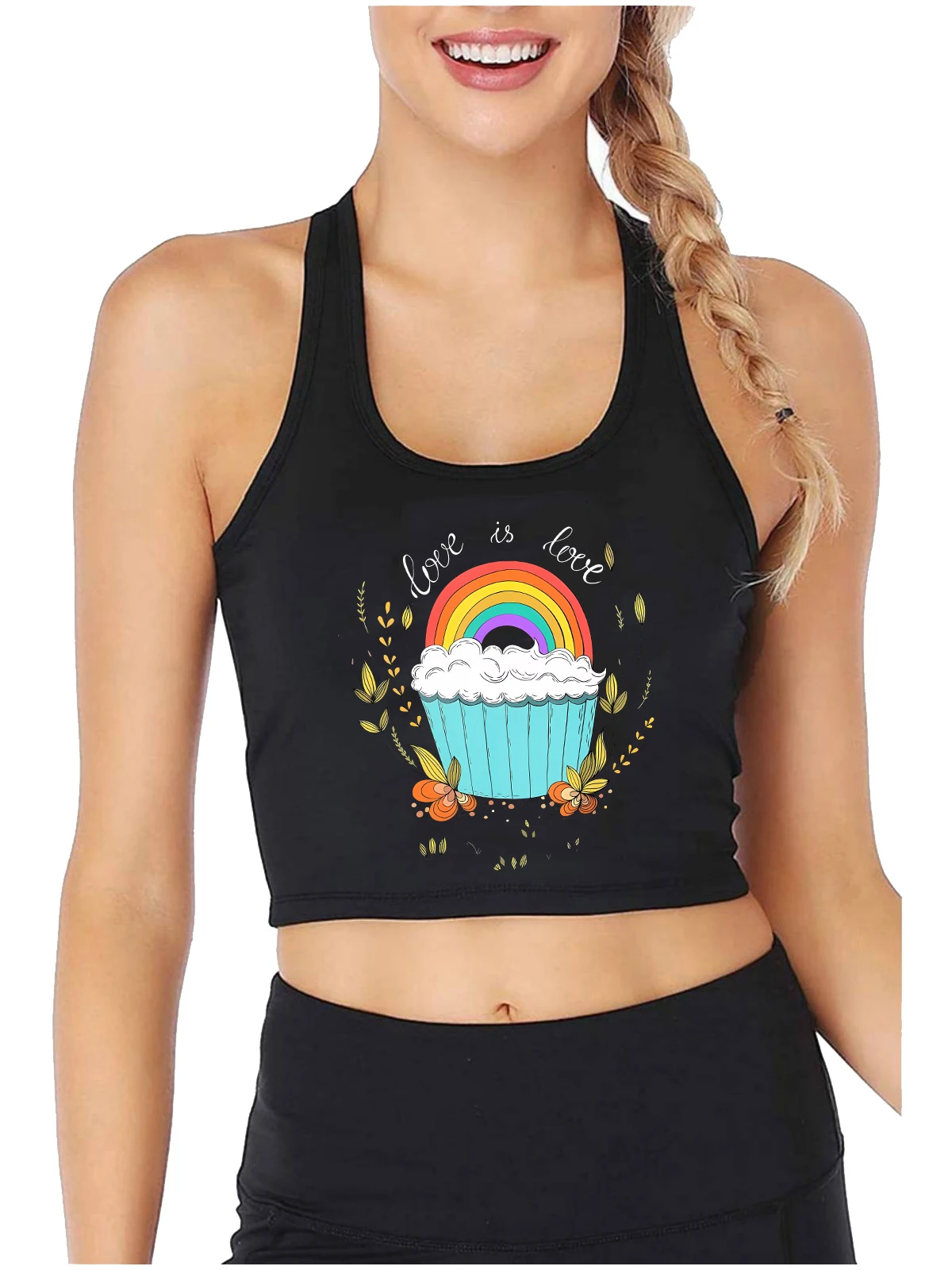 Love Is Love Design Sexy Slim Fit Crop Top Happy Pride Month LGBTQI Cotton Tank Tops Lesbian Novel Creative Rainbow Camisole
Love Is Love Design Sexy Slim Fit Crop Top Happy Pride Month LGBTQI Cotton Tank Tops Lesbian Novel Creative Rainbow Camisole
