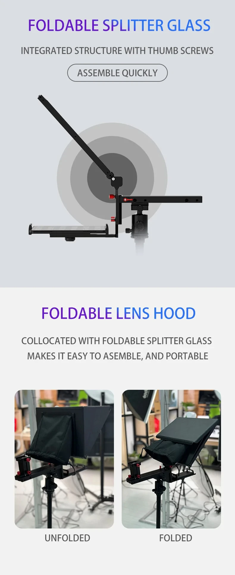 TYSTVideo TS-T50Q DSLR Camera Mobile Live Streaming Video Recording Portable Tablet 15 inch Large Screen Teleprompter 9 TYSTVideo TS-T50Q DSLR Camera Mobile Live Streaming Video Recording Portable Tablet 15 inch Large Screen Teleprompter 3