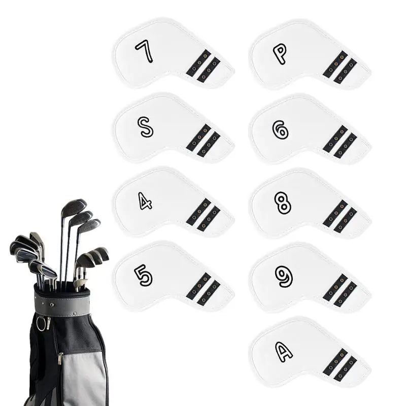 

Head Covers For Golf 9pcs Outdoor Golf Club Head Protector Cover Golf Club Protection Tool With Plush Liner For Golf Professions