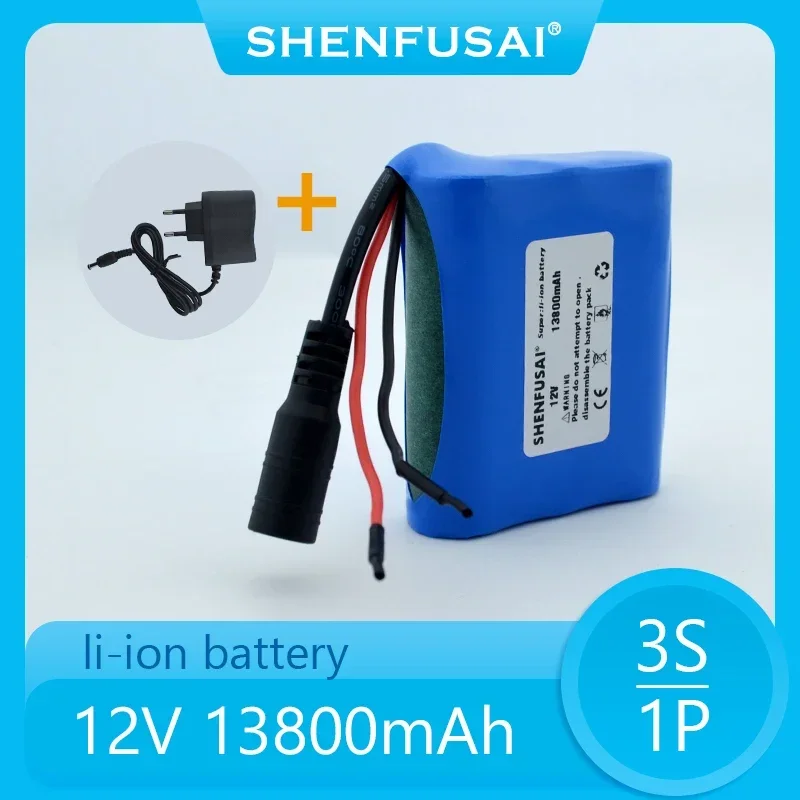 Original 12V 13800mAh 18650 Lithium Rechargeable Battery Pack for Speaker Flashlight CCTV Camera GPS Portable Search Light
Original 12V 13800mAh 18650 Lithium Rechargeable Battery Pack for Speaker Flashlight CCTV Camera GPS Portable Search Light