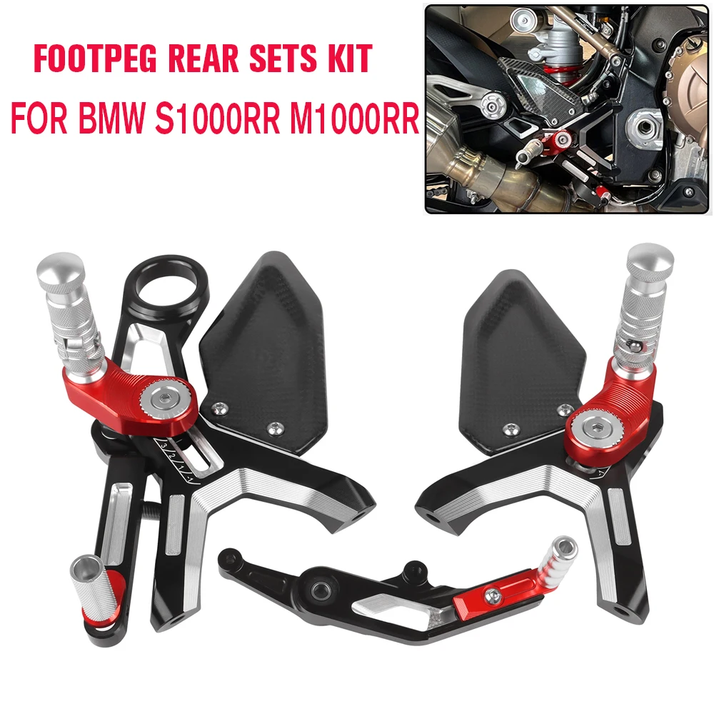 Rear Set M1000RR Carbon Fiber Adjustable Motorcycle Foot Pegs Rest Rearset Rear Set Footrest For BMW S1000RR S 1000 RR 2019-2023
Rear Set M1000RR Carbon Fiber Adjustable Motorcycle Foot Pegs Rest Rearset Rear Set Footrest For BMW S1000RR S 1000 RR 2019-2023