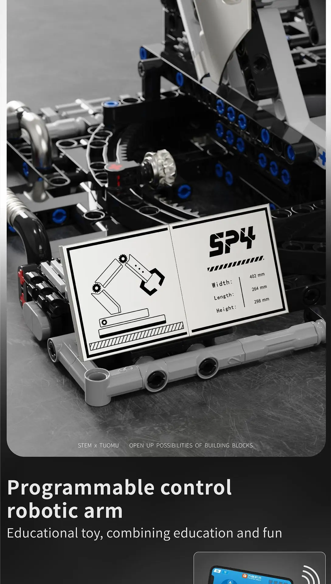 IN STOCK T2007 Technical Programming the Robotic Arm Building Blocks Bricks Assembling Model Toys for Boys Christmas Gifts Sets IN STOCK T2007 Technical Programming the Robotic Arm Building Blocks Bricks Assembling Model Toys for Boys Christmas Gifts Sets