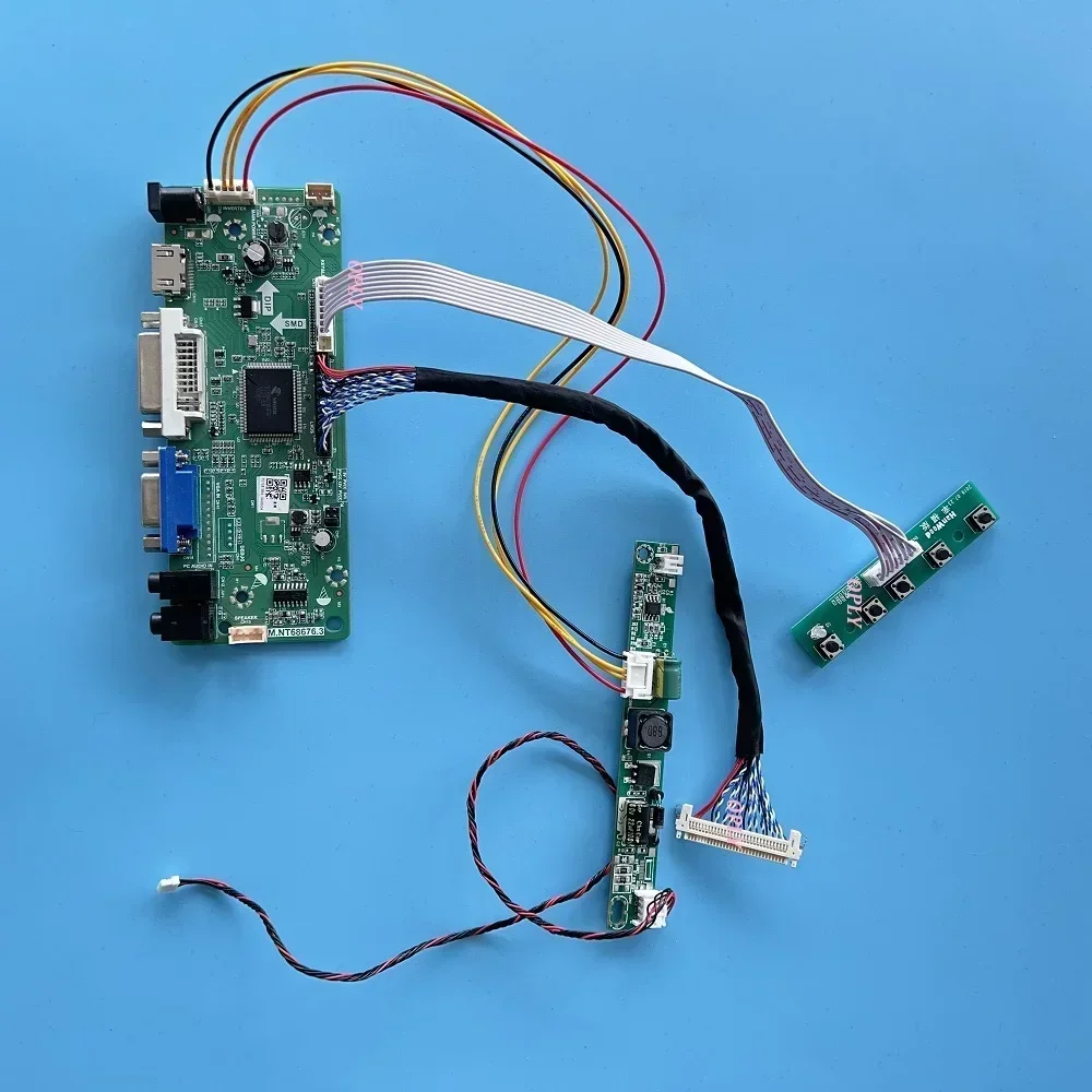 Controller board kit for G215HVN01 HDMI-compatible M.NT68676 1920X1080 21.5" 1920*1080 DVI VGA LVDS LED display monitor DIY
Controller board kit for G215HVN01 HDMI-compatible M.NT68676 1920X1080 21.5" 1920*1080 DVI VGA LVDS LED display monitor DIY