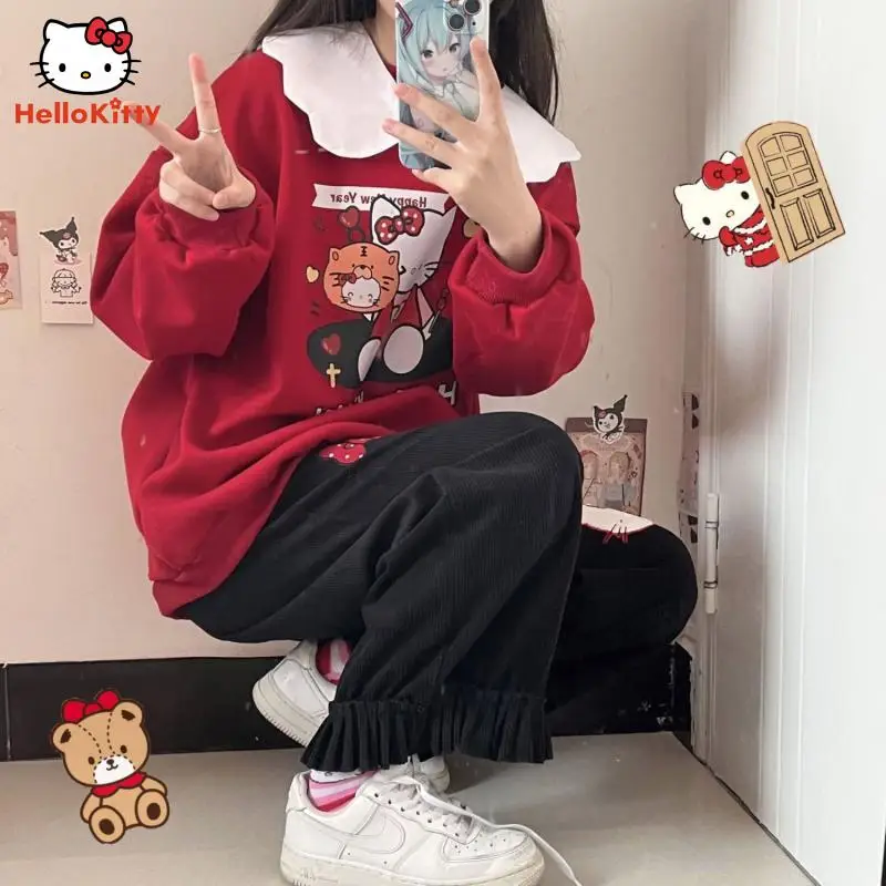 Куртка Hello Kitty в японском стиле, универсальный Свободный Повседневный свитер для студенток, худи, пальто с длинным рукавом, мультяшная Одежда для девочек, праздничный подарок
Куртка Hello Kitty в японском стиле, универсальный Свободный Повседневный свитер для студенток, худи, пальто с длинным рукавом, мультяшная Одежда для девочек, праздничный подарок