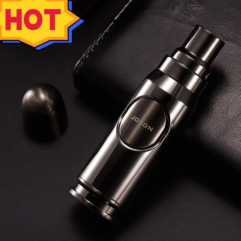Metal Windproof Turbocharged Large Firepower Blue Flame Gas Lighter Outdoor Camping Barbecue Torch Welding Metal Cigar Lighter
Metal Windproof Turbocharged Large Firepower Blue Flame Gas Lighter Outdoor Camping Barbecue Torch Welding Metal Cigar Lighter