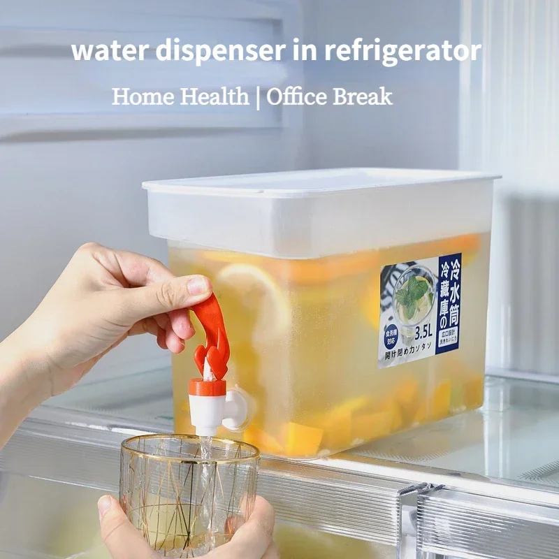 Cold Kettle Refrigerator with Faucet Lemonade Bottle Drinker Kettle Dispenser Home Cold Kettle Bucket
Cold Kettle Refrigerator with Faucet Lemonade Bottle Drinker Kettle Dispenser Home Cold Kettle Bucket