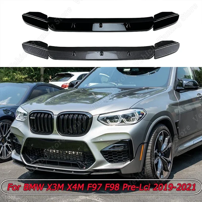Front Bumper Lip Front Shovel Body Kit Spoiler Canard Splitter Diffuser For BMW X3M X4M F97 F98 Pre-Lci 2019-2021 Gloss Black
Front Bumper Lip Front Shovel Body Kit Spoiler Canard Splitter Diffuser For BMW X3M X4M F97 F98 Pre-Lci 2019-2021 Gloss Black