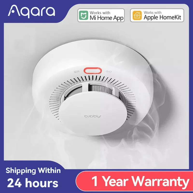 New Aqara Smoke Detector Zigbee Smart Fire Alarm Monitor Sound Alert Home Security APP Remote Control For Xiaomi Mi home Homekit
New Aqara Smoke Detector Zigbee Smart Fire Alarm Monitor Sound Alert Home Security APP Remote Control For Xiaomi Mi home Homekit