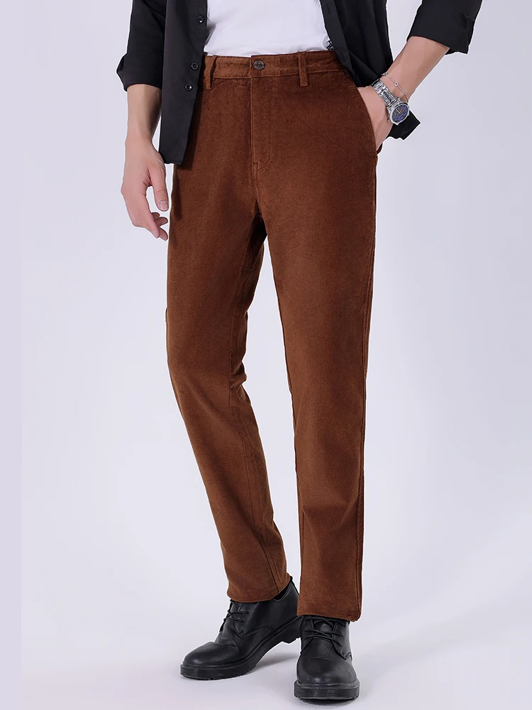 Corduroy Casual Pants Men New Winter Trousers High Quality Business Baggy Straight Trousers Warm 2024
Corduroy Casual Pants Men New Winter Trousers High Quality Business Baggy Straight Trousers Warm 2024